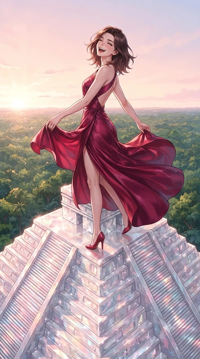 score_9, masterpiece, best quality, ultra-detailed, high-budget anime keyframe, editorial fashion photography, tasteful artistic composition, gorgeous anime illustration, with clean line-art, distinct ink outlines, and high-contrast stereoscopic dept