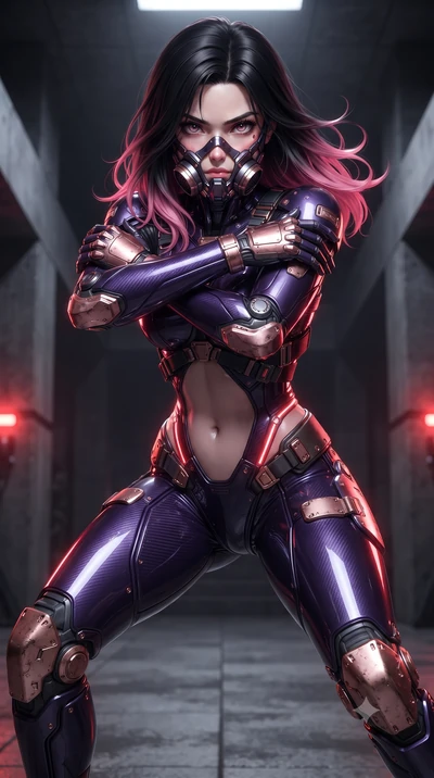 score_9, masterpiece, best quality, ultra-detailed, high-budget anime keyframe, editorial fashion photography, tasteful artistic composition, Korean woman. close-up cowboy shot from the waist and thighs up, the character dominates the composition, fi