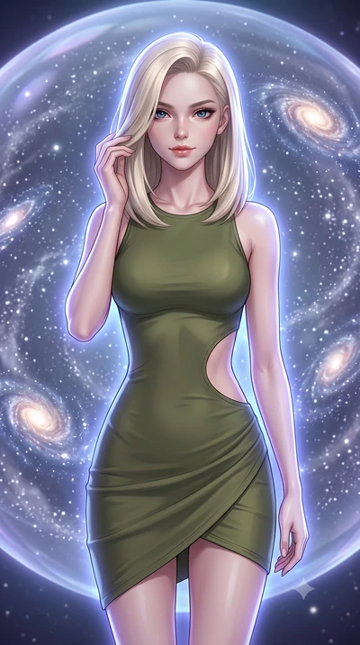score_9, masterpiece, best quality, ultra-detailed, high-budget anime keyframe, editorial fashion photography, tasteful artistic composition, Caucasian woman, strictly human ears. close-up cowboy shot from the waist and thighs up, the character domin