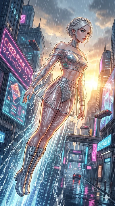 score_9, masterpiece, best quality, ultra-detailed, High-budget Anime Keyframe, vibrant colors, fluid line-art, expressive lighting, cinematic composition, Ufotable-style visual effects, top-tier animation quality, Caucasian woman with pale skin, blo