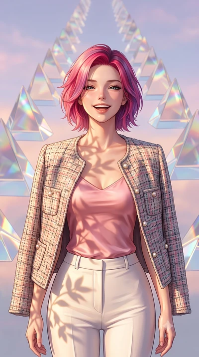 score_9, masterpiece, best quality, ultra-detailed, high-budget anime keyframe, editorial fashion photography, tasteful artistic composition, Caucasian woman, strictly human ears. close-up cowboy shot from the waist and thighs up, the character domin