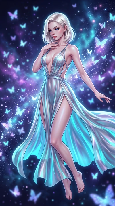 score_9, masterpiece, best quality, ultra-detailed, high-budget anime keyframe, semi-realistic 3D game render, editorial fashion photography, tasteful artistic composition, Caucasian woman. close-up cowboy shot from the waist and thighs up, the chara