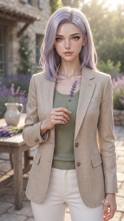 score_9, masterpiece, best quality, ultra-detailed, high-budget anime keyframe, editorial fashion photography, tasteful artistic composition, Caucasian woman woman. close-up cowboy shot from the waist and thighs up, the character dominates the compos