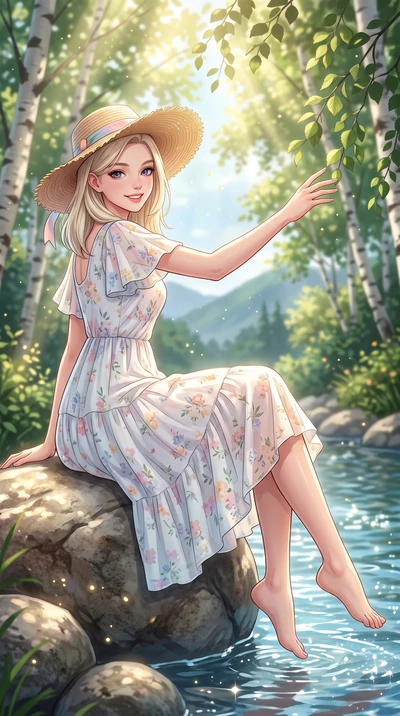 score_9, masterpiece, best quality, ultra-detailed, high-budget anime keyframe, semi-realistic 3D game render, editorial fashion photography, tasteful artistic composition, Caucasian woman. close-up cowboy shot from the waist and thighs up, the chara