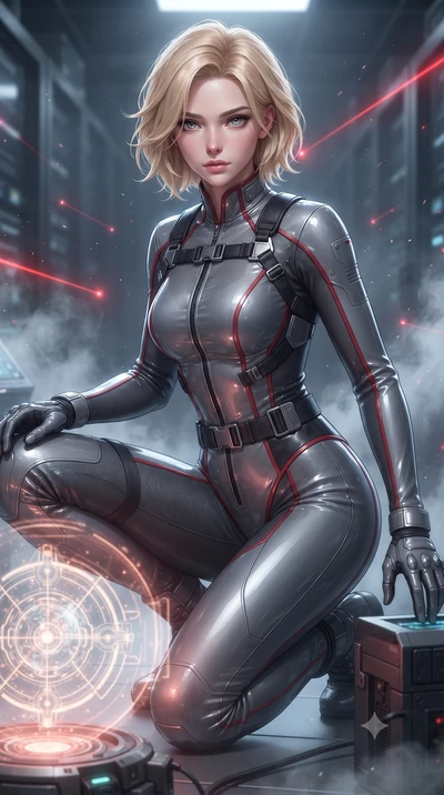 score_9, masterpiece, best quality, ultra-detailed, high-budget anime keyframe, editorial fashion photography, tasteful artistic composition, Caucasian woman. close-up cowboy shot from the waist and thighs up, the character dominates the composition,