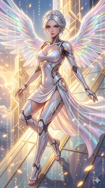 score_9, masterpiece, best quality, ultra-detailed, Set A: High-budget Anime Keyframe, Japanese woman. Upper body close-up from the thighs up, character filling the screen for maximum presence. Theme: Ethereal Dream. sliding down a glass skyscraper i
