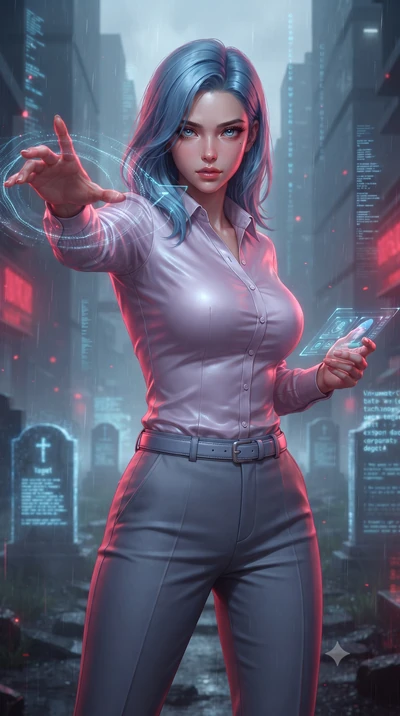 score_9, masterpiece, best quality, ultra-detailed, high-budget anime keyframe, editorial fashion photography, tasteful artistic composition, realistic cosplay photography, Korean woman. close-up cowboy shot from the waist and thighs up, the characte