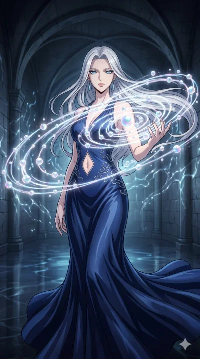 score_9, masterpiece, best quality, ultra-detailed, High-budget Anime Keyframe, vibrant colors, fluid line-art, expressive lighting, cinematic composition, Ufotable-style visual effects, top-tier animation quality, Caucasian woman with pale skin and 