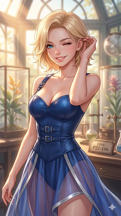 score_9, masterpiece, best quality, ultra-detailed, high-budget anime keyframe, vibrant anime aesthetic, Caucasian woman, strictly human ears. close-up cowboy shot from the waist and thighs up, the character dominates the composition, filling the fra