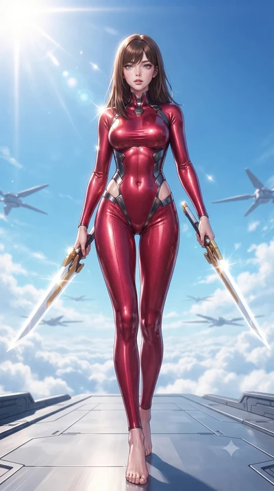 score_9, masterpiece, best quality, ultra-detailed, high-budget anime keyframe, editorial fashion photography, tasteful artistic composition, Korean woman. low angle full-body shot from head to toe showing her feet, filling the entire 9:16 vertical f