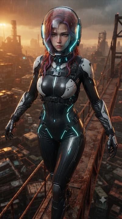 score_9, masterpiece, best quality, ultra-detailed, high-budget anime keyframe, editorial fashion photography, tasteful artistic composition, Caucasian woman. close-up cowboy shot from the waist and thighs up, the character dominates the composition,