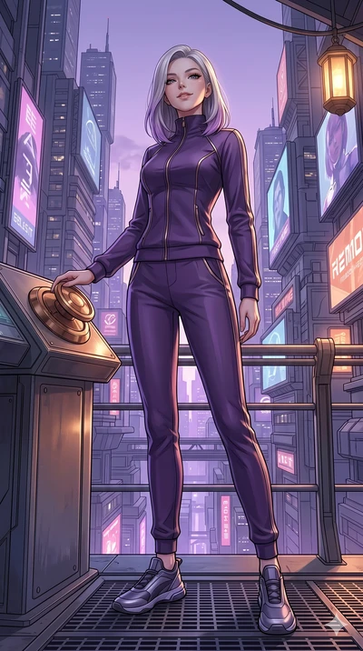 score_9, masterpiece, best quality, ultra-detailed, high-budget anime keyframe, editorial fashion photography, tasteful artistic composition, Caucasian woman, strictly human ears. low angle full-body shot from head to toe showing her feet, filling th