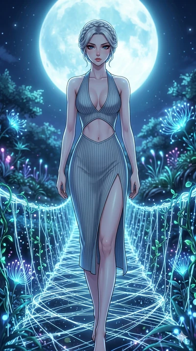 score_9, masterpiece, best quality, ultra-detailed, High-budget Anime Keyframe, vibrant colors, fluid line-art, expressive lighting, cinematic composition, Ufotable-style visual effects, top-tier animation quality, Japanese woman with delicate and el