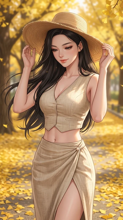 score_9, masterpiece, best quality, ultra-detailed, high-budget anime keyframe, editorial fashion photography, tasteful artistic composition, Korean woman woman. close-up cowboy shot from the waist and thighs up, the character dominates the compositi