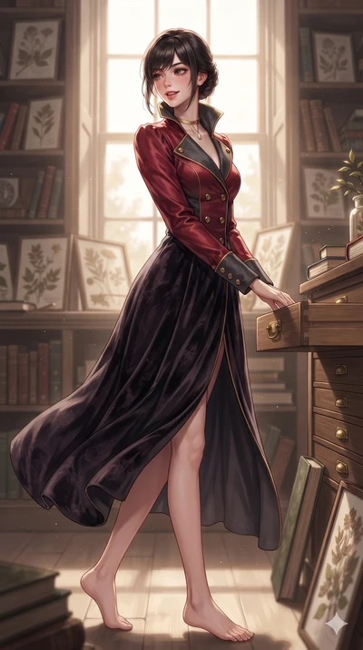 Caucasian woman. low angle full-body shot from head to toe showing her feet, filling the entire 9:16 vertica.