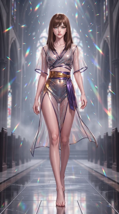 score_9, masterpiece, best quality, ultra-detailed, high-budget anime keyframe, editorial fashion photography, tasteful artistic composition, Korean woman. low angle full-body shot from head to toe showing her feet, filling the entire 9:16 vertical f