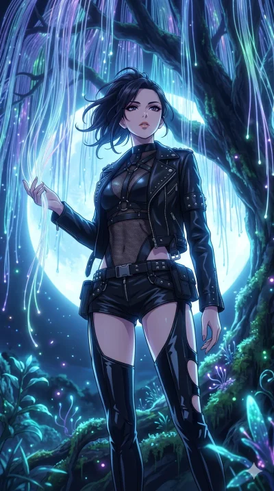 score_9, masterpiece, best quality, ultra-detailed, High-budget Anime Keyframe, vibrant colors, fluid line-art, expressive lighting, cinematic composition, Ufotable-style visual effects, top-tier animation quality, Japanese woman with delicate and el