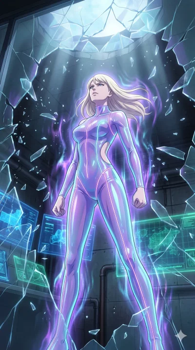 score_9, masterpiece, best quality, ultra-detailed, High-budget Anime Keyframe, vibrant colors, fluid line-art, expressive lighting, cinematic composition, Ufotable-style visual effects, top-tier animation quality, Caucasian woman with pale skin, blo