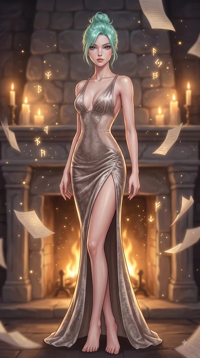 score_9, masterpiece, best quality, ultra-detailed, high-budget anime keyframe, editorial fashion photography, tasteful artistic composition, Japanese woman. low angle full-body shot from head to toe showing her feet, filling the entire 9:16 vertical