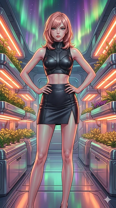 score_9, masterpiece, best quality, ultra-detailed, high-budget anime keyframe, editorial fashion photography, tasteful artistic composition, Japanese woman. cowboy shot from the thighs up, character and outfit filling the frame for maximum editorial