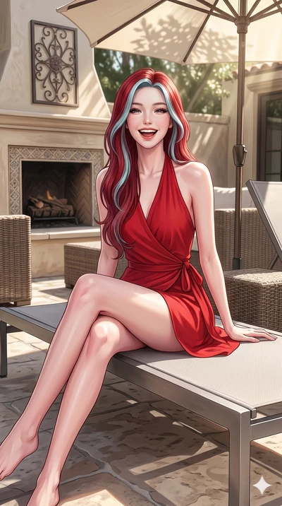 score_9, masterpiece, best quality, ultra-detailed, high-budget anime keyframe, editorial fashion photography, tasteful artistic composition, Caucasian woman, strictly human ears. cowboy shot from the thighs up, character and outfit filling the frame