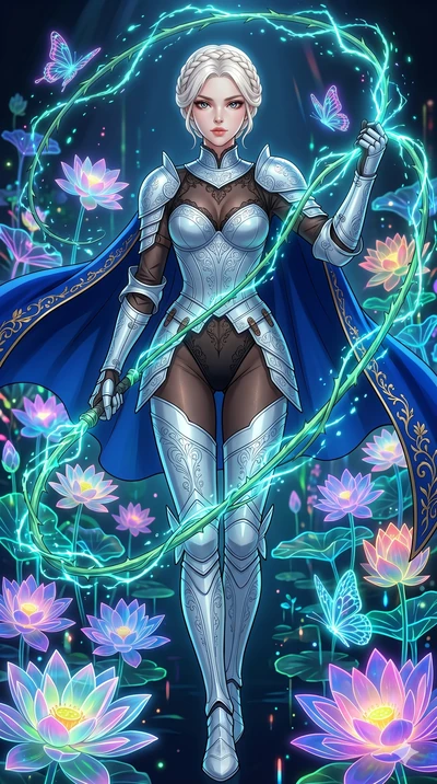 score_9, masterpiece, best quality, ultra-detailed, High-budget Anime Keyframe, vibrant colors, fluid line-art, expressive lighting, cinematic composition, Ufotable-style visual effects, top-tier animation quality, Korean woman with idol-like refined