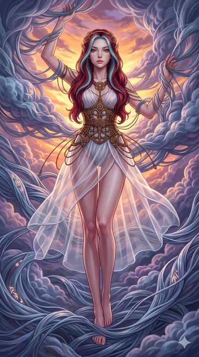 score_9, masterpiece, best quality, ultra-detailed, high-budget anime keyframe, Caucasian woman, strictly human ears. low angle full-body shot filling the entire 9:16 frame with her statuesque presence, stretching the vertical silhouette. threading t