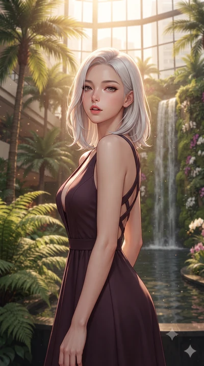 score_9, masterpiece, best quality, ultra-detailed, high-budget anime keyframe, editorial fashion photography, tasteful artistic composition, Korean woman. close-up cowboy shot from the waist and thighs up, the character dominates the composition, fi