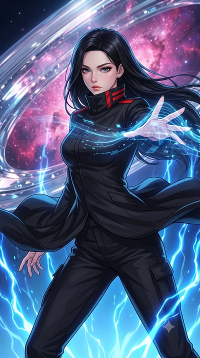 score_9, masterpiece, best quality, ultra-detailed, high-budget anime keyframe, editorial fashion photography, tasteful artistic composition, Korean woman. close-up cowboy shot from the waist and thighs up, the character dominates the composition, fi