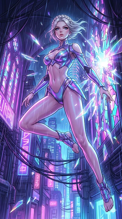score_9, masterpiece, best quality, ultra-detailed, High-budget Anime Keyframe, vibrant colors, fluid line-art, expressive lighting, cinematic composition, Ufotable-style visual effects, top-tier animation quality, Japanese woman with delicate and el