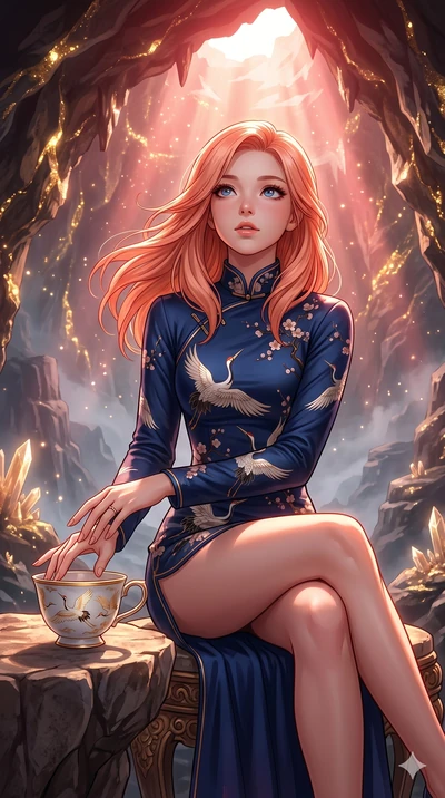 score_9, masterpiece, best quality, ultra-detailed, high-budget anime keyframe, editorial fashion photography, tasteful artistic composition, Japanese woman. cowboy shot from the thighs up, character and outfit filling the frame for maximum editorial