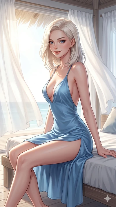 score_9, masterpiece, best quality, ultra-detailed, high-budget anime keyframe, editorial fashion photography, tasteful artistic composition, Caucasian woman, strictly human ears. cowboy shot from the thighs up, character and outfit filling the frame
