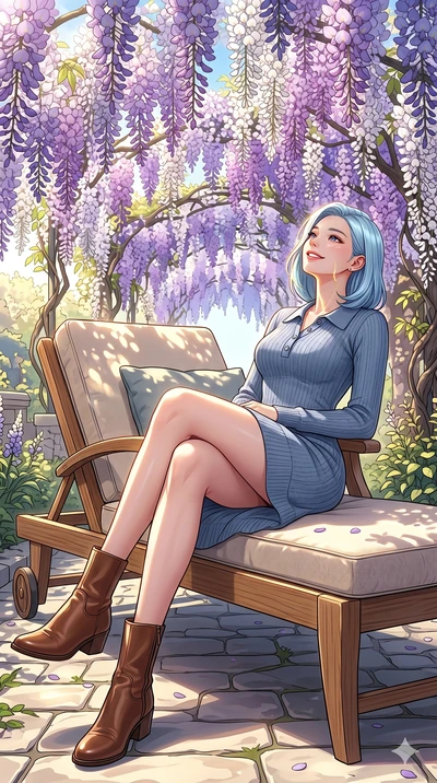 score_9, masterpiece, best quality, ultra-detailed, high-budget anime keyframe, vibrant anime aesthetic, Korean woman. low angle full-body shot from head to toe showing her feet, filling the entire 9:16 vertical frame with her statuesque presence, st