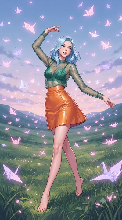 score_9, masterpiece, best quality, ultra-detailed, high-budget anime keyframe, editorial fashion photography, tasteful artistic composition, gorgeous anime illustration, with clean line-art, distinct ink outlines, and high-contrast stereoscopic dept