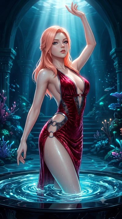 score_9, masterpiece, best quality, ultra-detailed, high-budget anime keyframe, semi-realistic 3D game render, editorial fashion photography, tasteful artistic composition, Japanese woman. close-up cowboy shot from the waist and thighs up, the charac