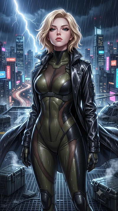 score_9, masterpiece, best quality, ultra-detailed, high-budget anime keyframe, semi-realistic 3D game render, editorial fashion photography, tasteful artistic composition, Caucasian woman. close-up cowboy shot from the waist and thighs up, the chara