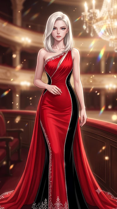 score_9, masterpiece, best quality, ultra-detailed, high-budget anime keyframe, semi-realistic 3D game render, editorial fashion photography, tasteful artistic composition, Caucasian woman. close-up cowboy shot from the waist and thighs up, the chara