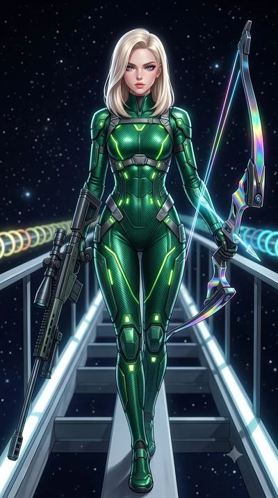 score_9, masterpiece, best quality, ultra-detailed, high-budget anime keyframe, semi-realistic 3D game render, editorial fashion photography, tasteful artistic composition, Caucasian woman. close-up cowboy shot from the waist and thighs up, the chara