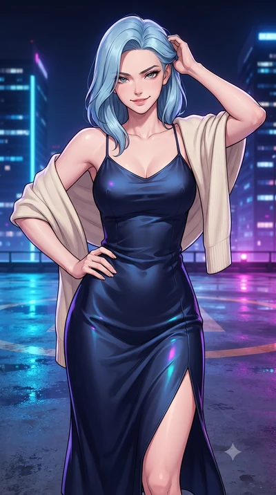 score_9, masterpiece, best quality, ultra-detailed, high-budget anime keyframe, editorial fashion photography, tasteful artistic composition, gorgeous anime illustration, with clean line-art, distinct ink outlines, and high-contrast stereoscopic dept
