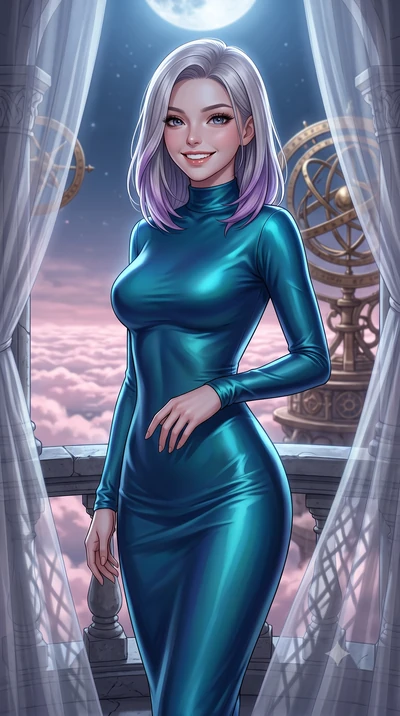 score_9, masterpiece, best quality, ultra-detailed, high-budget anime keyframe, editorial fashion photography, tasteful artistic composition, Caucasian woman, strictly human ears. close-up cowboy shot from the waist and thighs up, the character domin
