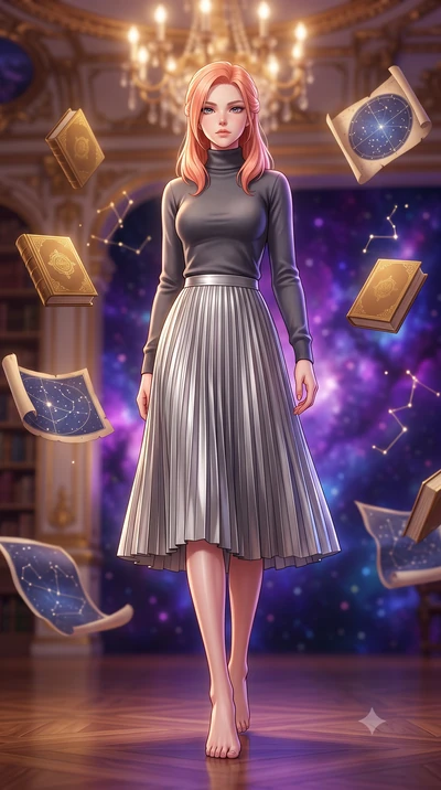score_9, masterpiece, best quality, ultra-detailed, high-budget anime keyframe, editorial fashion photography, tasteful artistic composition, Japanese woman woman. low angle full-body shot from head to toe showing her feet, filling the entire 9:16 ve