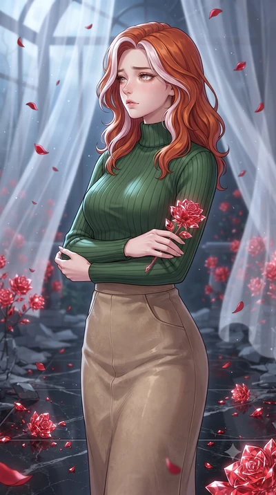 score_9, masterpiece, best quality, ultra-detailed, high-budget anime keyframe, gorgeous anime illustration, with clean line-art, distinct ink outlines, and high-contrast stereoscopic depth, Caucasian woman, strictly human ears. close-up cowboy shot 