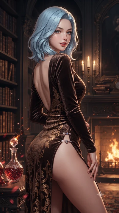 score_9, masterpiece, best quality, ultra-detailed, high-budget anime keyframe, editorial fashion photography, tasteful artistic composition, Korean woman. close-up cowboy shot from the waist and thighs up, the character dominates the composition, fi