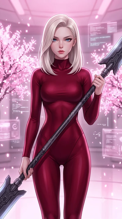 score_9, masterpiece, best quality, ultra-detailed, high-budget anime keyframe, editorial fashion photography, tasteful artistic composition, Caucasian woman. close-up cowboy shot from the waist and thighs up, the character dominates the composition,
