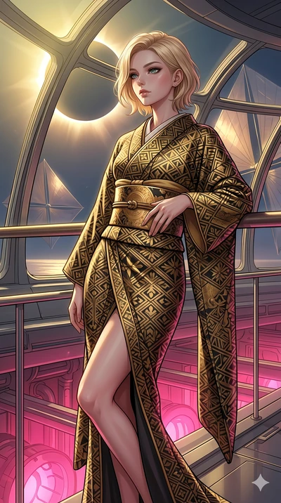 score_9, masterpiece, best quality, ultra-detailed, high-budget anime keyframe, editorial fashion photography, tasteful artistic composition, Caucasian woman, strictly human ears. cowboy shot from the thighs up, character and outfit filling the frame