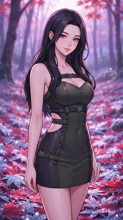 score_9, masterpiece, best quality, ultra-detailed, high-budget anime keyframe, editorial fashion photography, tasteful artistic composition, gorgeous anime illustration, with clean line-art, distinct ink outlines, and high-contrast stereoscopic dept