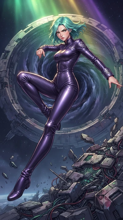 score_9, masterpiece, best quality, ultra-detailed, high-budget anime keyframe, editorial fashion photography, tasteful artistic composition, realistic cosplay photography, Japanese woman. low angle full-body shot from head to toe showing her feet, f