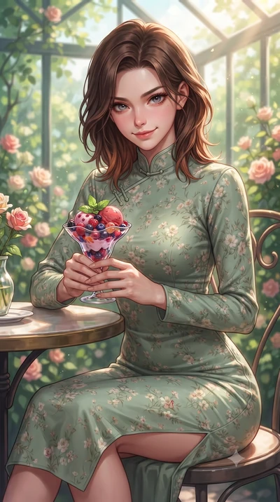 score_9, masterpiece, best quality, ultra-detailed, high-budget anime keyframe, editorial fashion photography, tasteful artistic composition, Korean woman. close-up cowboy shot from the waist and thighs up, the character dominates the composition, fi