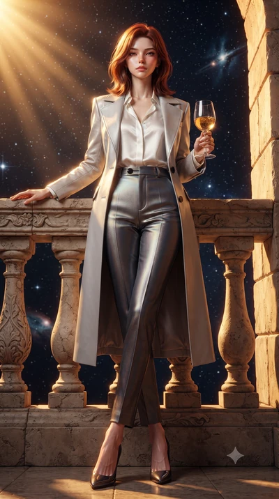 score_9, masterpiece, best quality, ultra-detailed, high-budget anime keyframe, editorial fashion photography, tasteful artistic composition, Korean woman. low angle full-body shot from head to toe showing her feet, filling the entire 9:16 vertical f