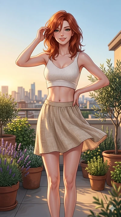 score_9, masterpiece, best quality, ultra-detailed, high-budget anime keyframe, editorial fashion photography, tasteful artistic composition, Korean woman. cowboy shot from the thighs up, character and outfit filling the frame for maximum editorial p